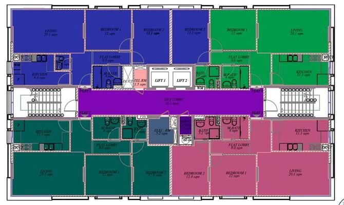 Relaam P/502 2 Bedroom Layout Al Nahyan Abu Dhabi